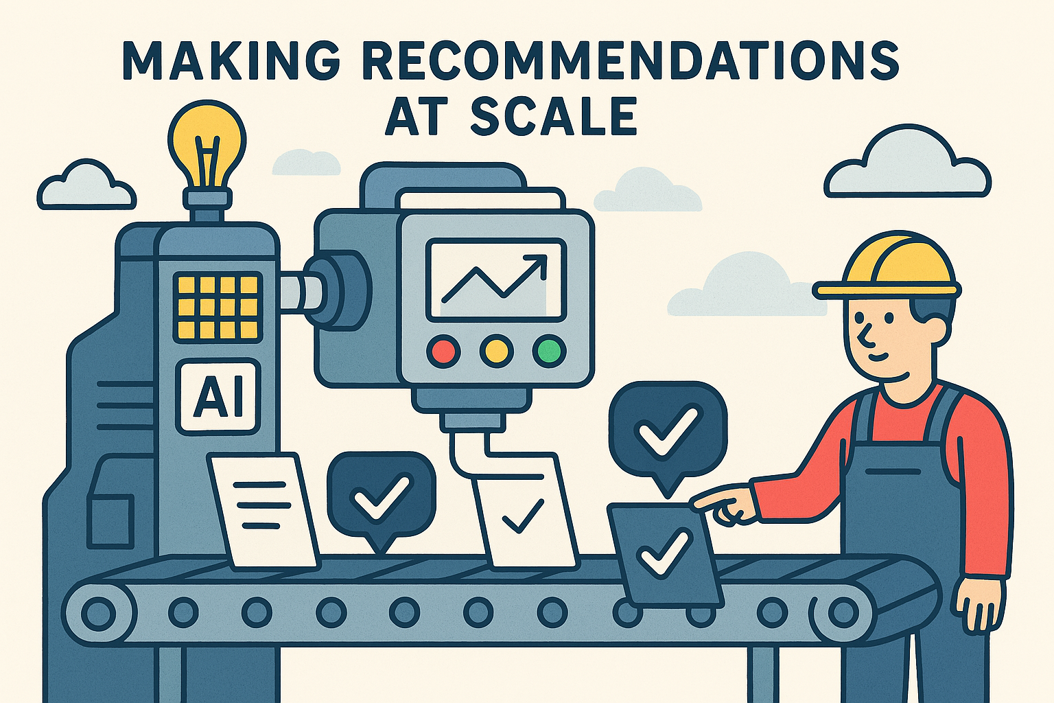 AI-generated recommendations factory